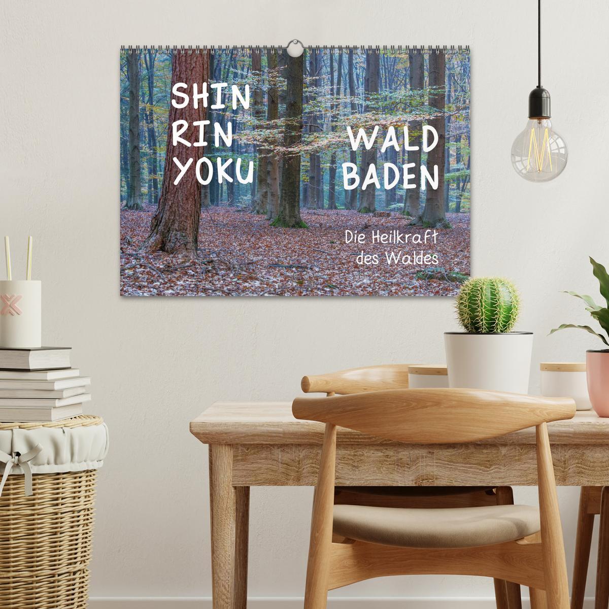 Bild: 9783435301997 | Shinrin yoku - Waldbaden 2025 (Wandkalender 2025 DIN A3 quer),...