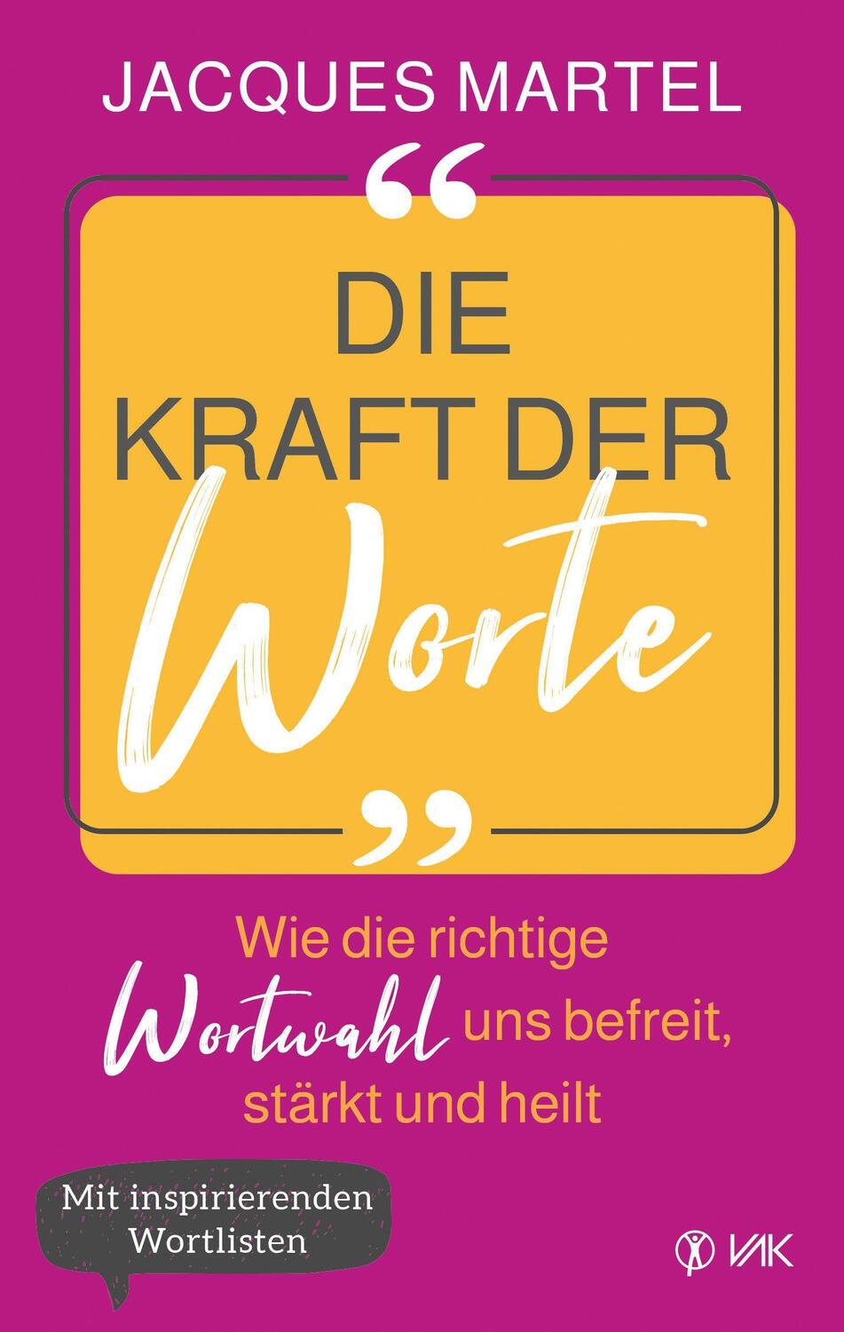 Cover: 9783867312479 | Die Kraft der Worte | Jacques Martel | Taschenbuch | Deutsch | 2021