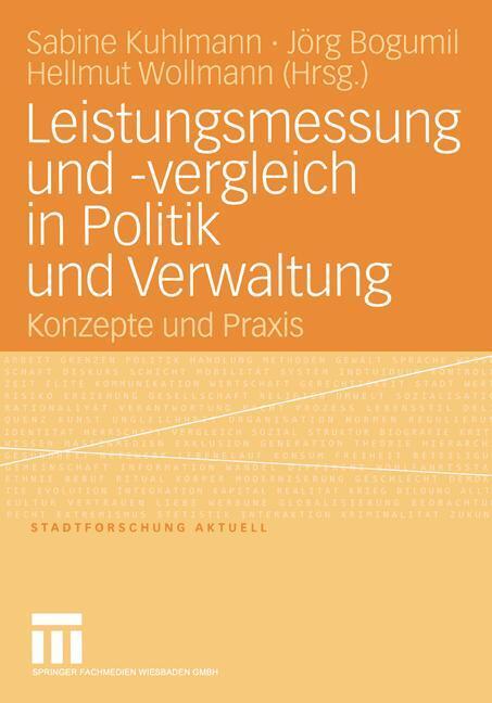 Cover: 9783810039064 | Leistungsmessung und -vergleich in Politik und Verwaltung | Buch