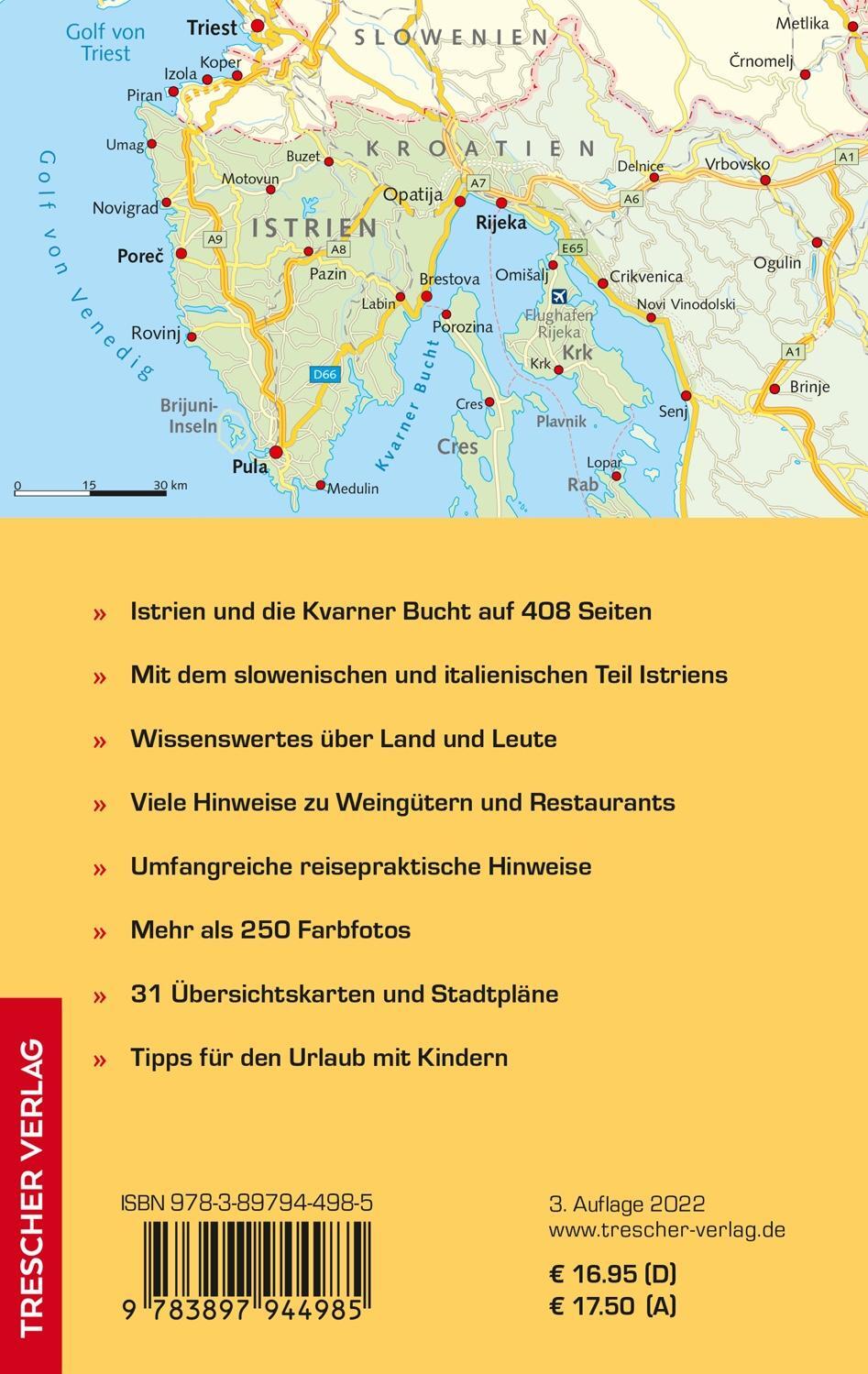 Bild: 9783897944985 | Reiseführer Istrien und Kvarner Bucht | Mit Piran, Izola und Koper