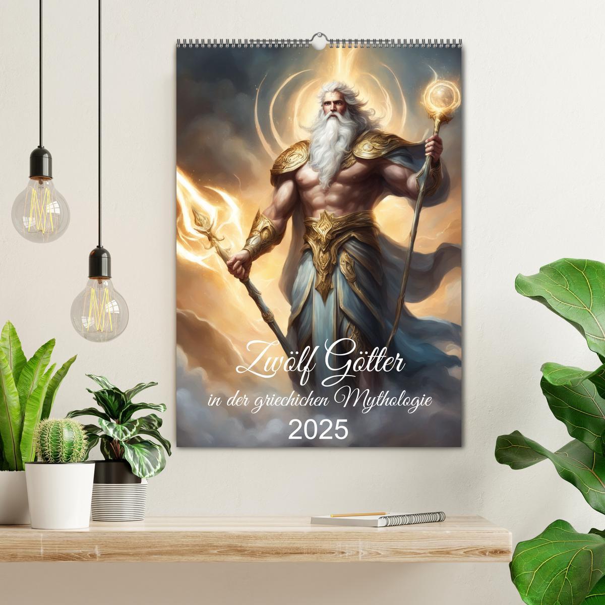 Bild: 9783383800665 | Zwölf Götter der griechischen Mythologie (Wandkalender 2025 DIN A2...