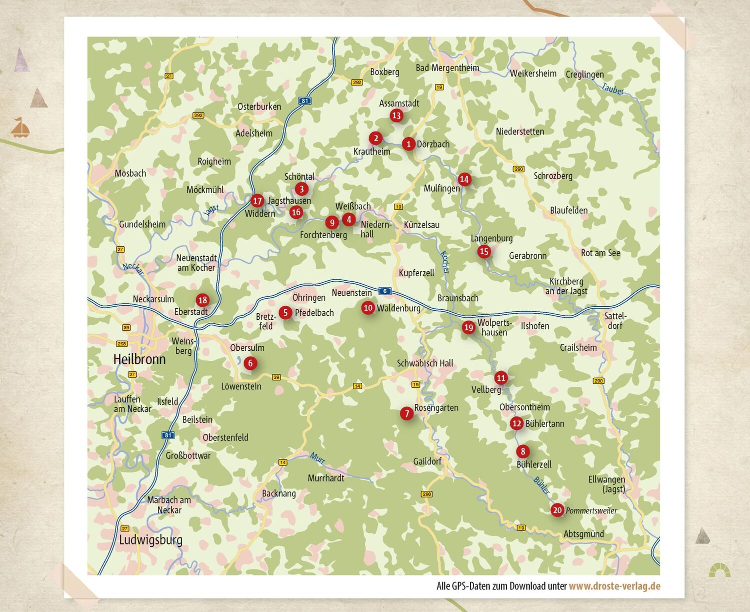 Bild: 9783770023684 | Hohenlohe. Wandern für die Seele | Wohlfühlwege | Kuhnle (u. a.)