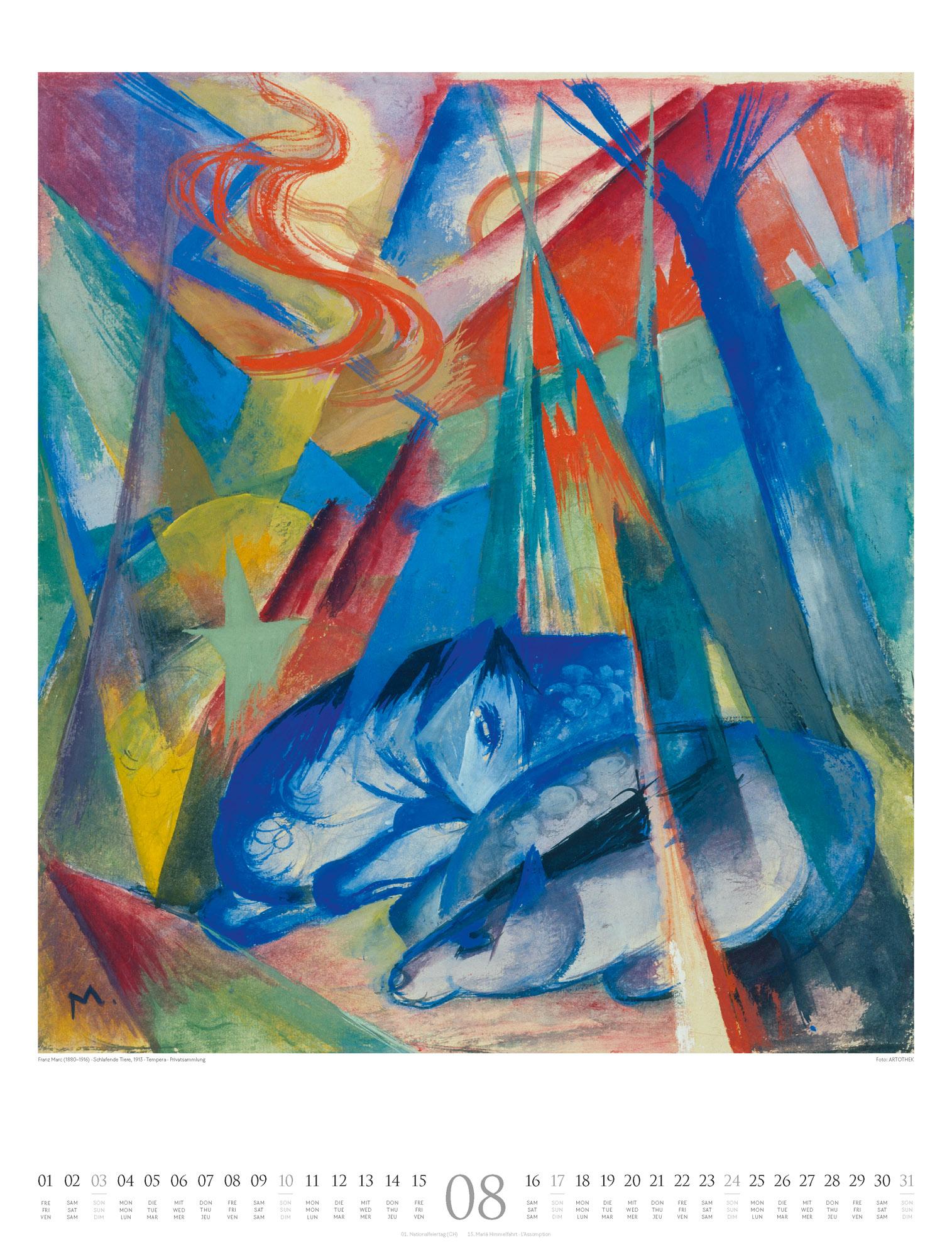 Bild: 9783838425672 | Franz Marc - Lebendige Farbe Kalender 2025 | Franz Marc (u. a.) | 2025