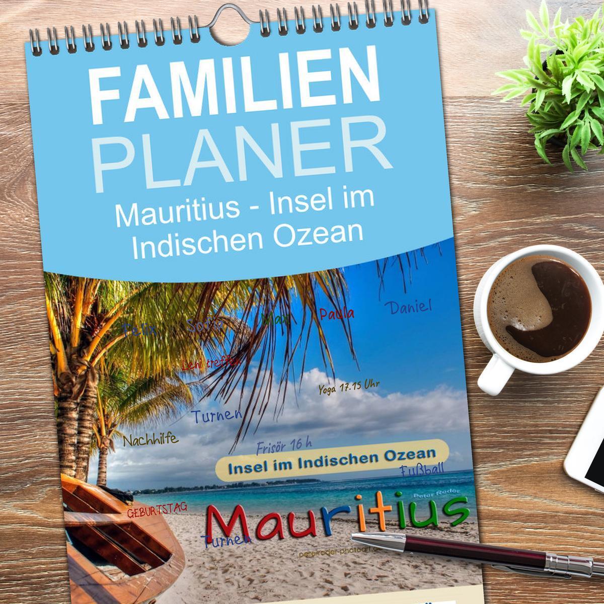 Bild: 9783457106433 | Familienplaner 2025 - Mauritius - Insel im Indischen Ozean mit 5...