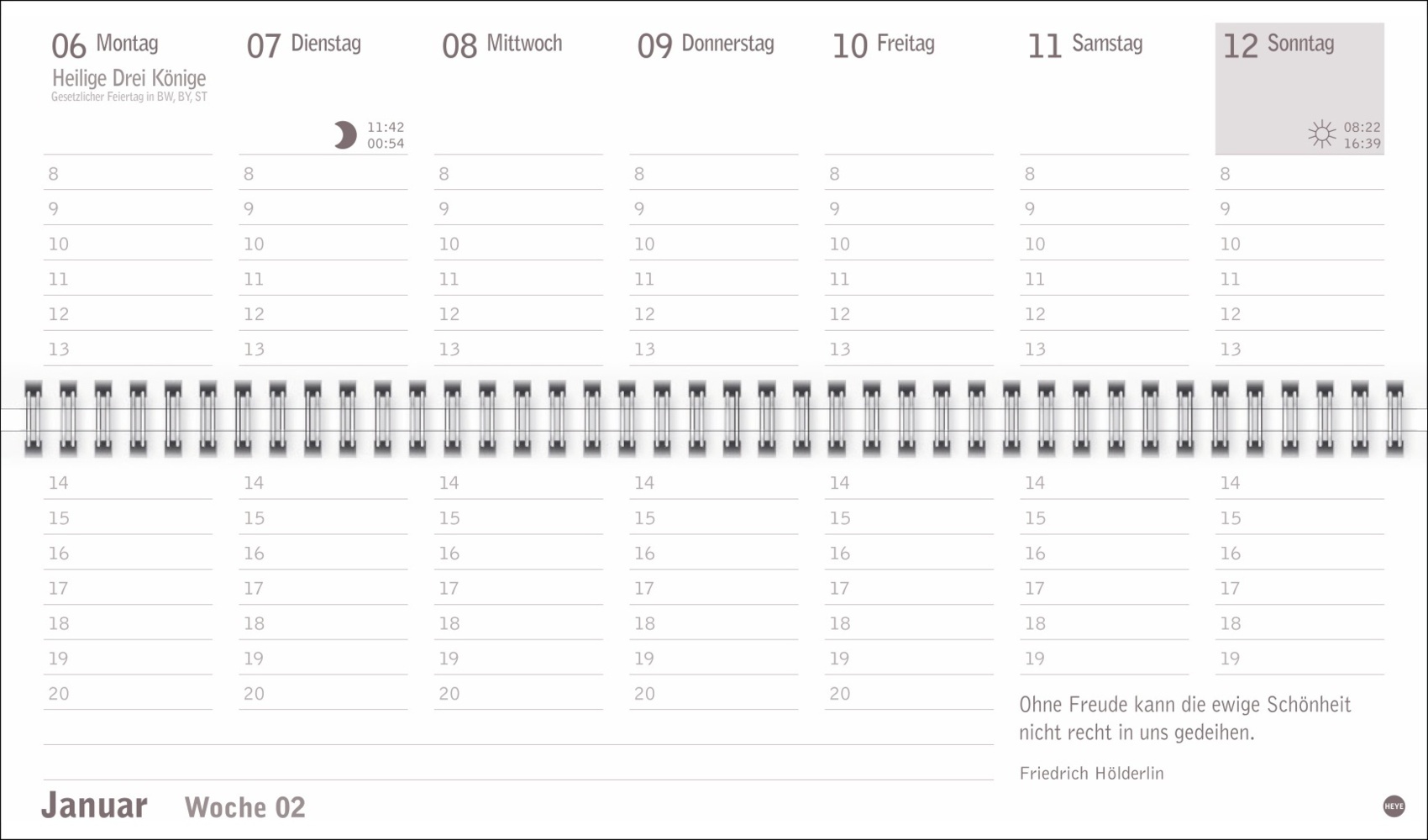 Bild: 9783756406487 | Großdruck Wochenquerplaner 2025 | Kalender | Spiralbindung | 128 S.