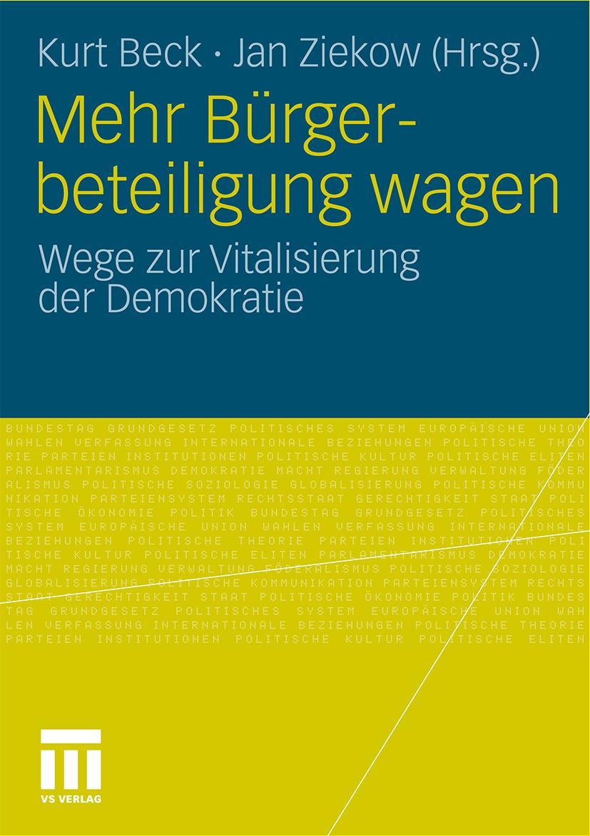 Cover: 9783531178615 | Mehr Bürgerbeteiligung wagen | Wege zur Vitalisierung der Demokratie