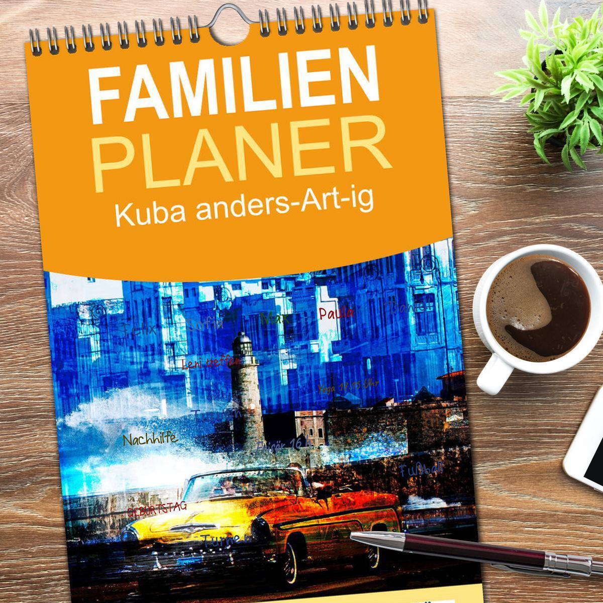 Bild: 9783457107997 | Familienplaner 2025 - Kuba anders-Art-ig mit 5 Spalten...