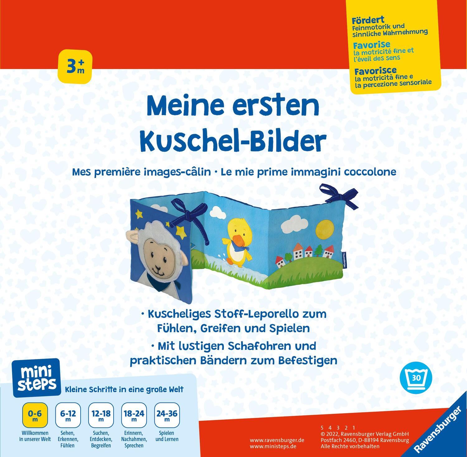 Rückseite: 4049817302644 | ministeps: Meine ersten Kuschel-Bilder (Stoff-Leporello) | Taschenbuch