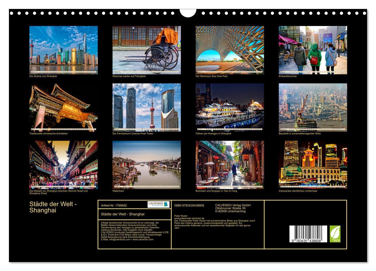 Bild: 9783435438808 | Städte der Welt - Shanghai (Wandkalender 2025 DIN A3 quer),...