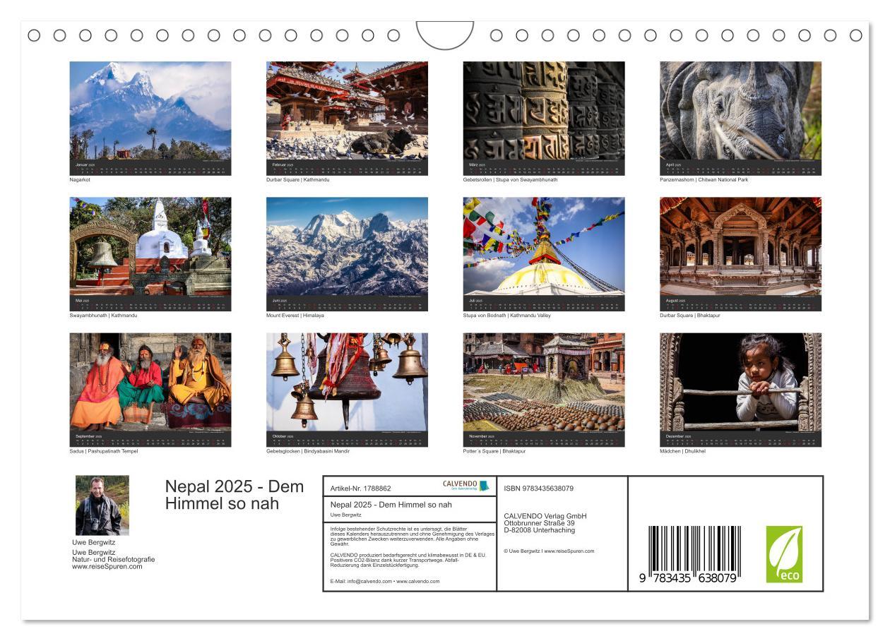 Bild: 9783435638079 | Nepal 2025 - Dem Himmel so nah (Wandkalender 2025 DIN A4 quer),...