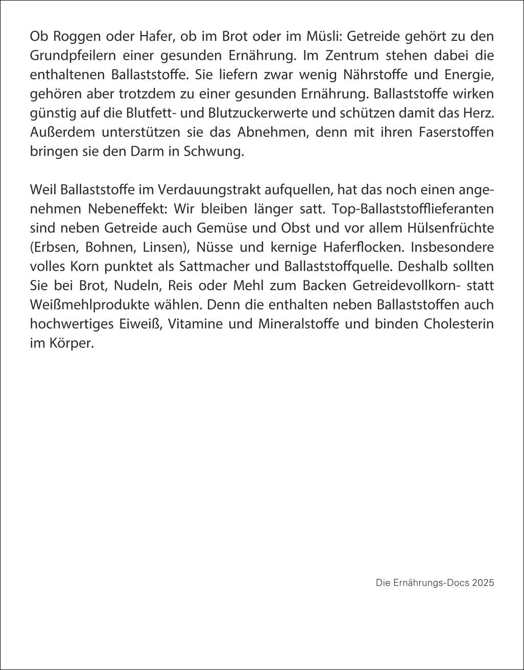 Bild: 9783756409105 | Die Ernährungs-Docs - Gesund durch das Jahr Tagesabreißkalender 2025