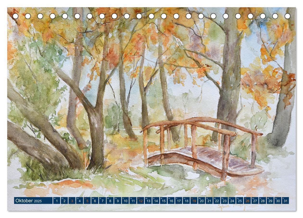 Bild: 9783435074082 | Rügen Impressionen in Aquarell (Tischkalender 2025 DIN A5 quer),...