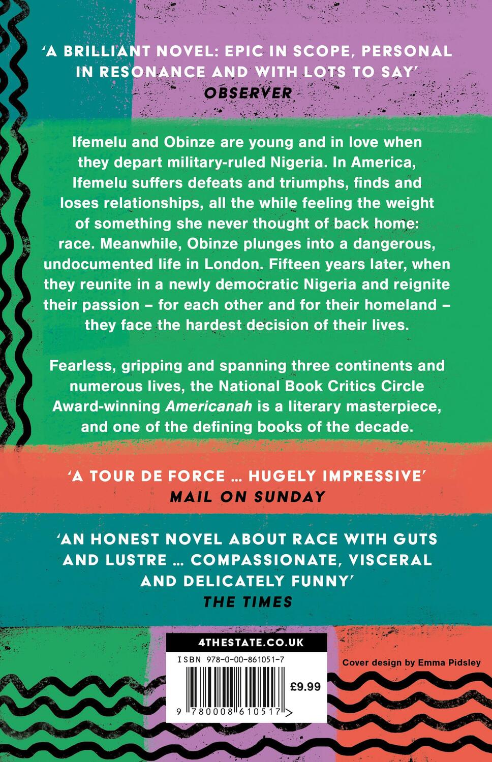 Rückseite: 9780008610517 | Americanah | Chimamanda Ngozi Adichie | Taschenbuch | 496 S. | 2023