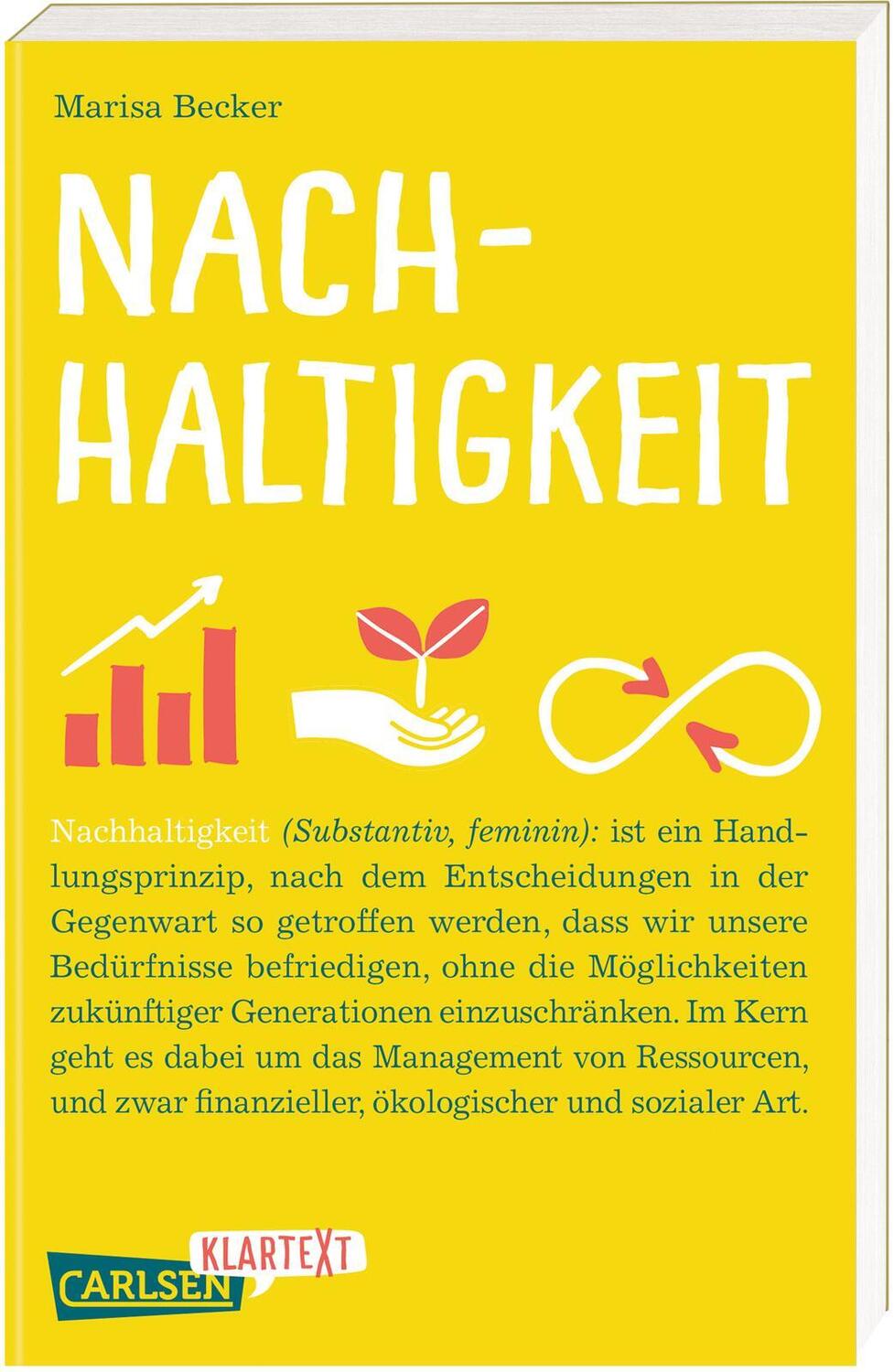 Cover: 9783551320810 | Carlsen Klartext: Nachhaltigkeit | Marisa Becker | Taschenbuch | 2024