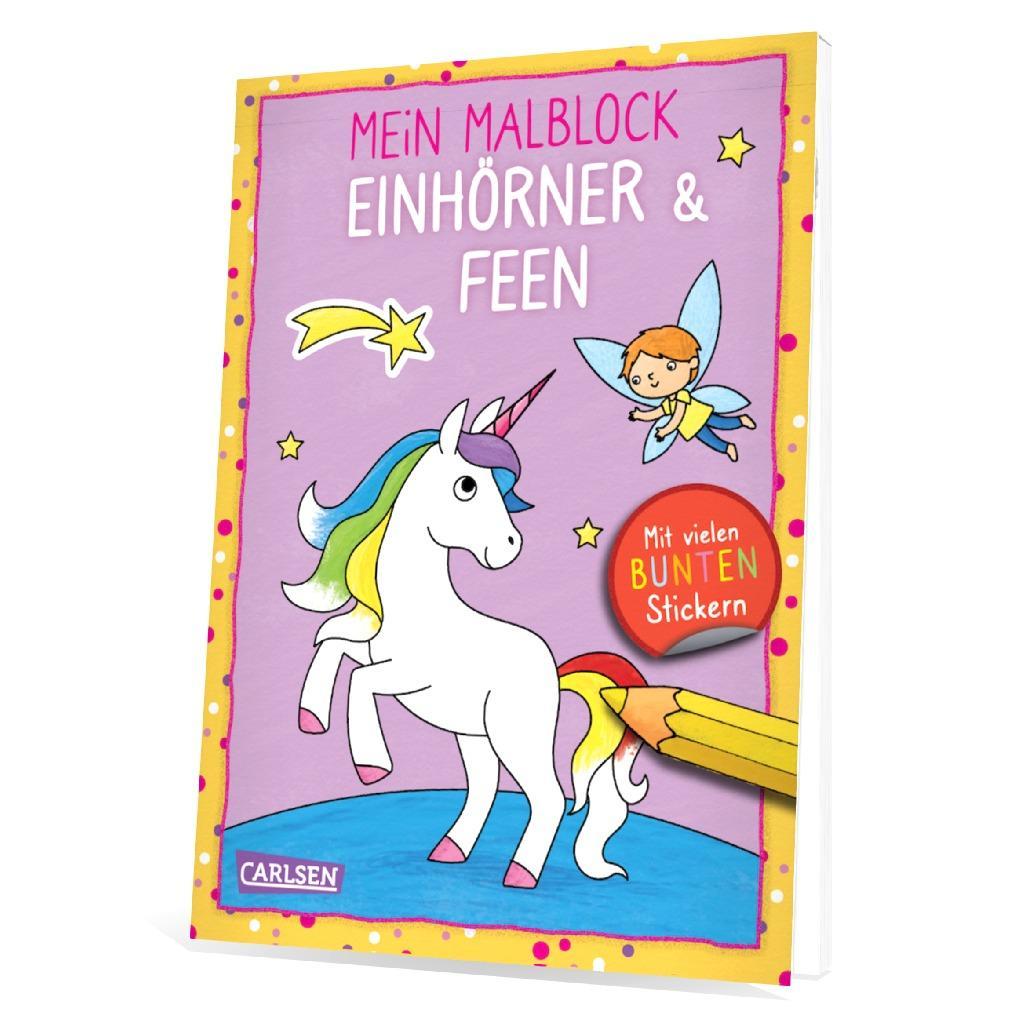 Bild: 9783551191397 | Mein Malblock: Einhörner &amp; Feen | Carmen Eisendle | Taschenbuch | 2023