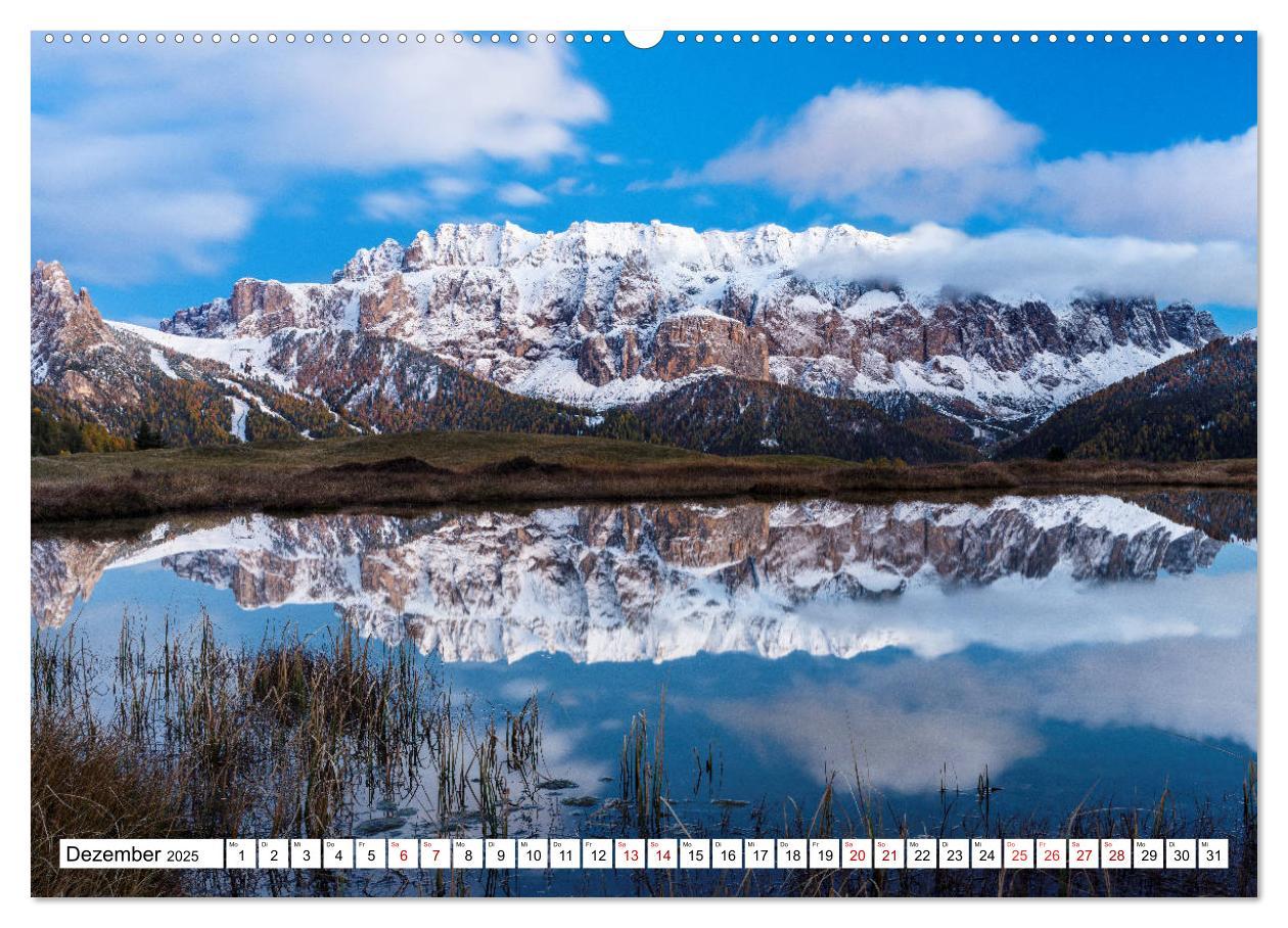 Bild: 9783435125289 | Alpen gespiegelt (Wandkalender 2025 DIN A2 quer), CALVENDO...