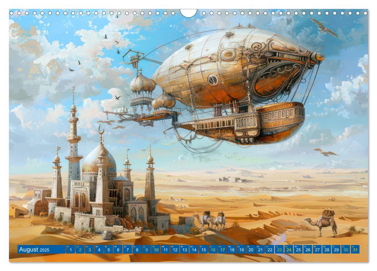 Bild: 9783383807633 | Steampunk Luftschiffe mit einer surrealen Note (Wandkalender 2025...