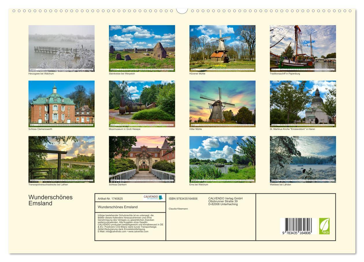 Bild: 9783435164806 | Wunderschönes Emsland (hochwertiger Premium Wandkalender 2025 DIN...