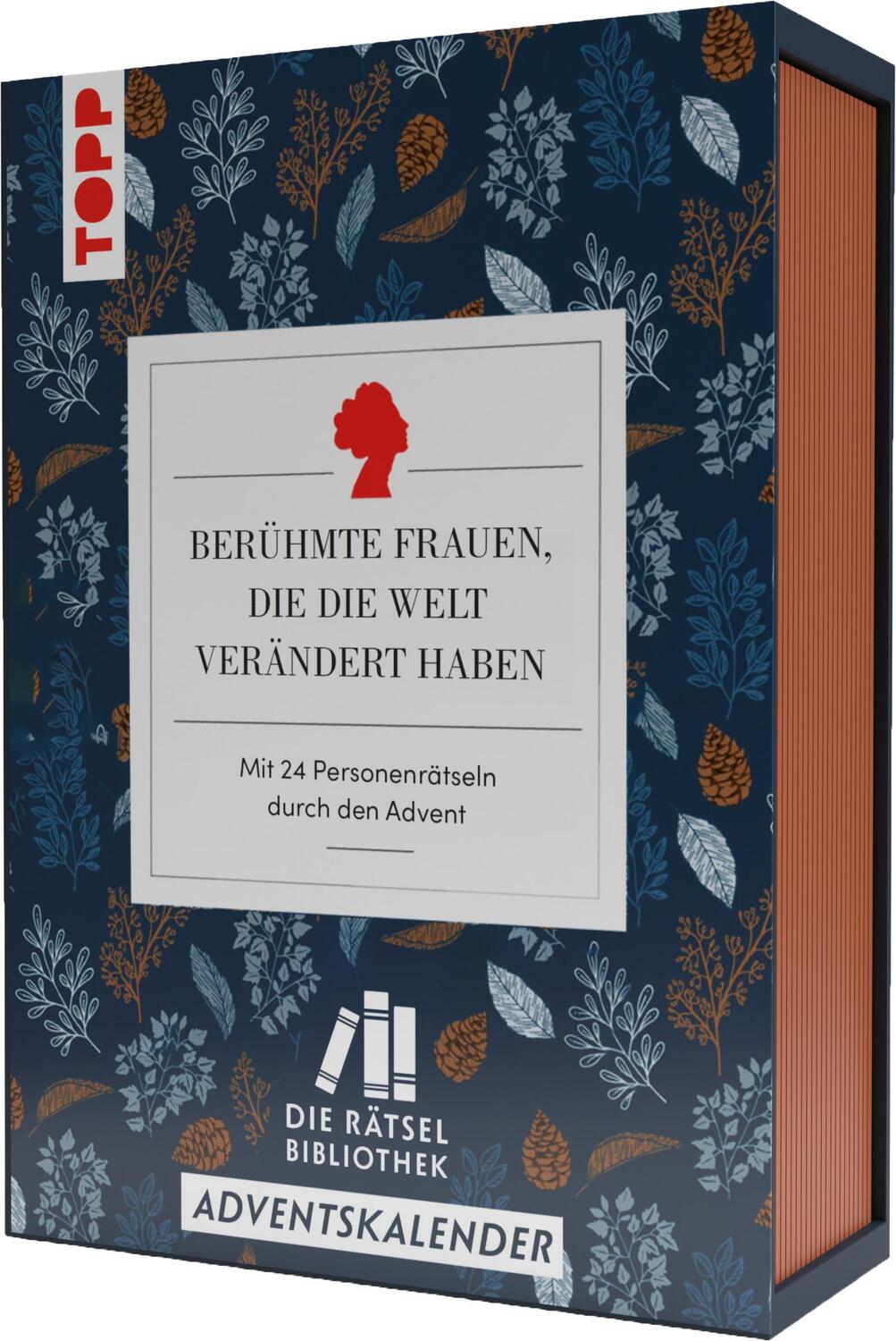 Cover: 9783735851956 | Die Rätselbibliothek. Adventskalender - Berühmte Frauen, die die...