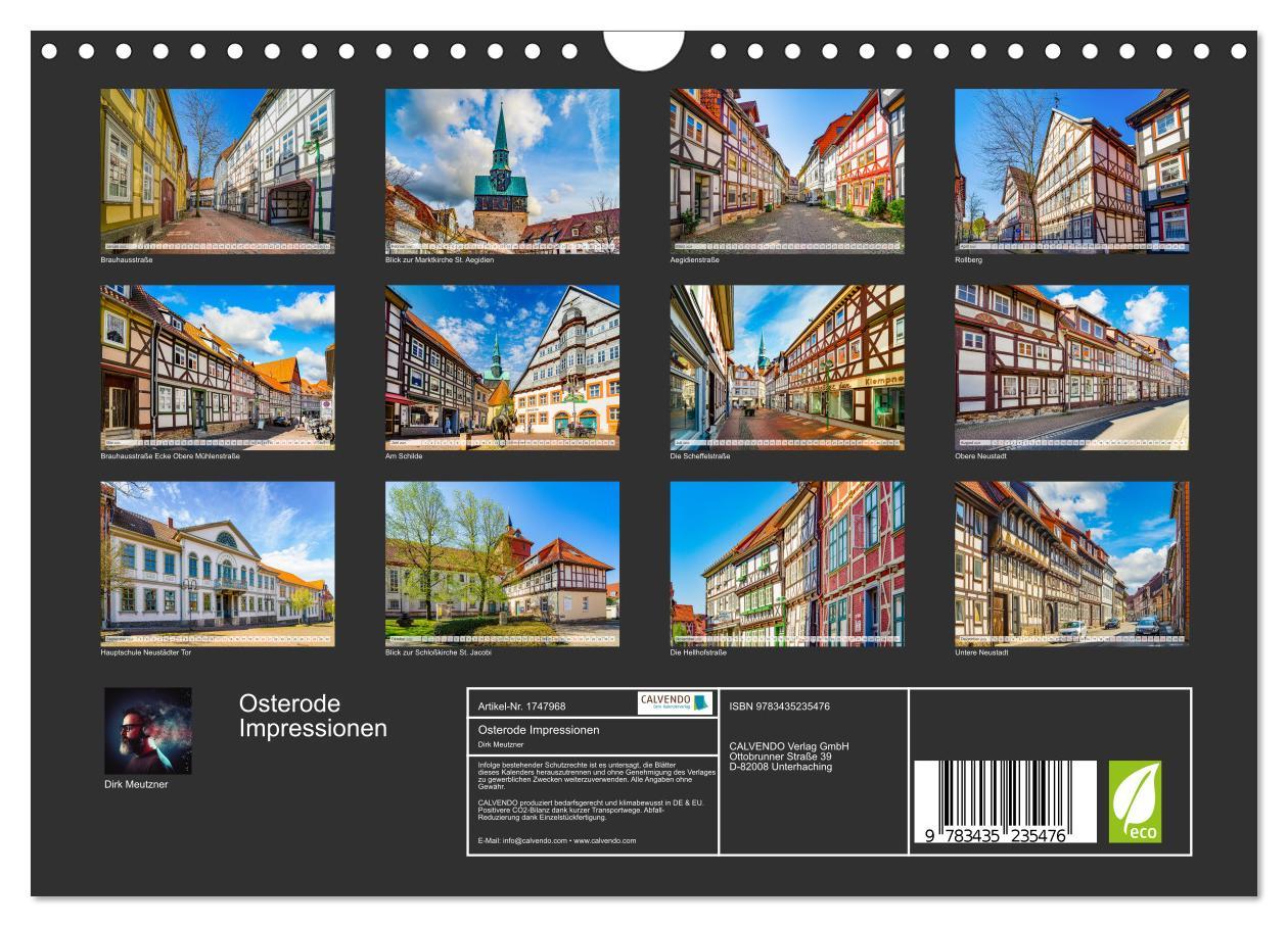 Bild: 9783435235476 | Osterode Impressionen (Wandkalender 2025 DIN A4 quer), CALVENDO...