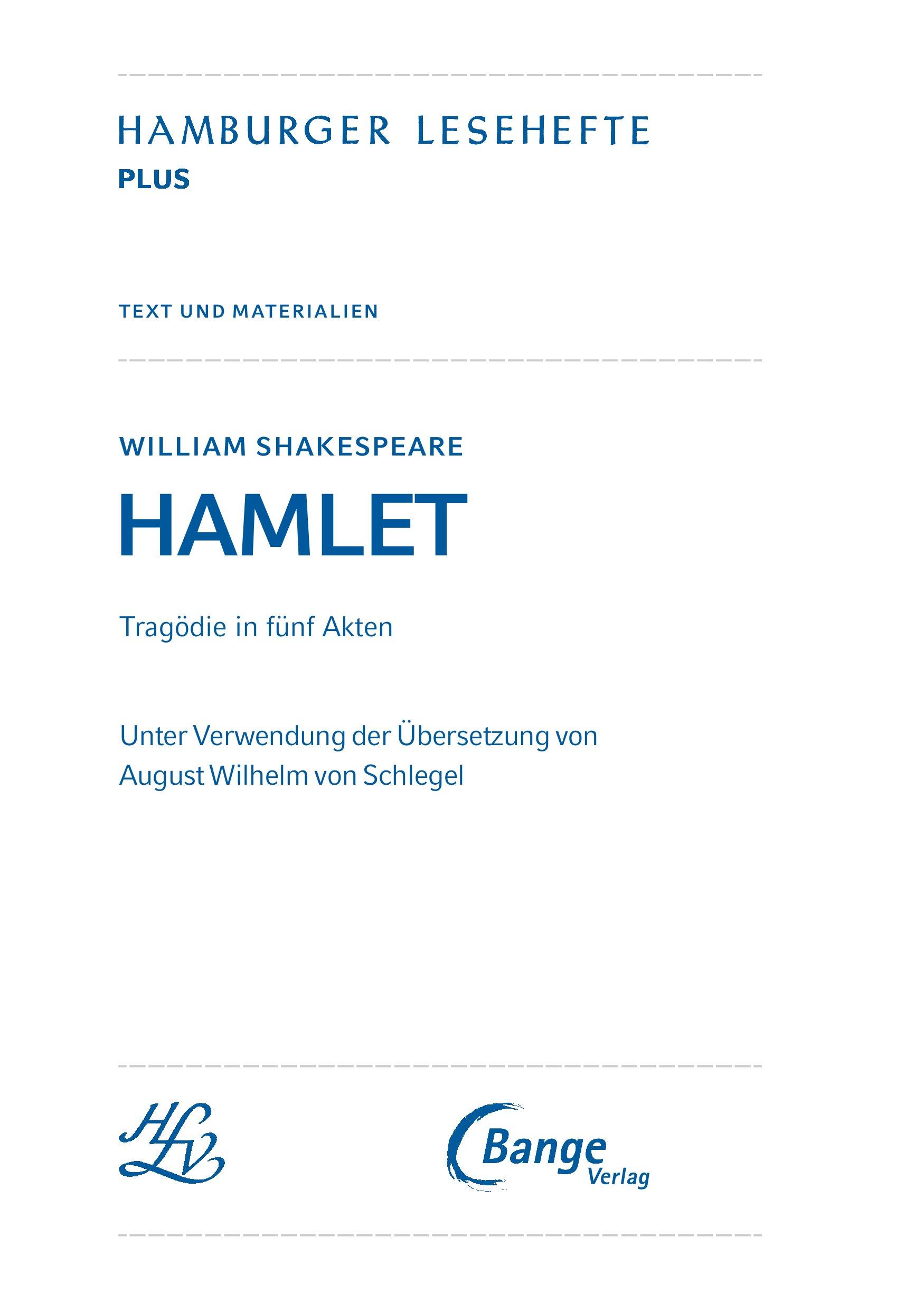 Bild: 9783804425767 | Hamlet (Textausgabe) | Hamburger Lesehefte Plus Königs Materialien