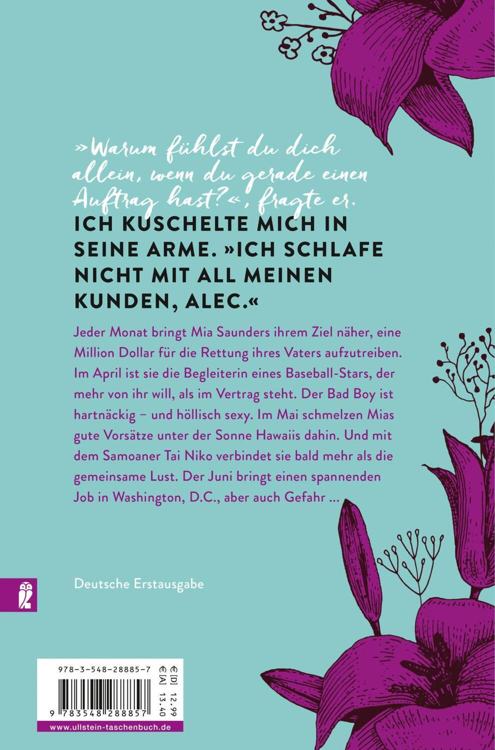 Rückseite: 9783548288857 | Calendar Girl 02 - Berührt | April/Mai/Juni | Audrey Carlan | Buch