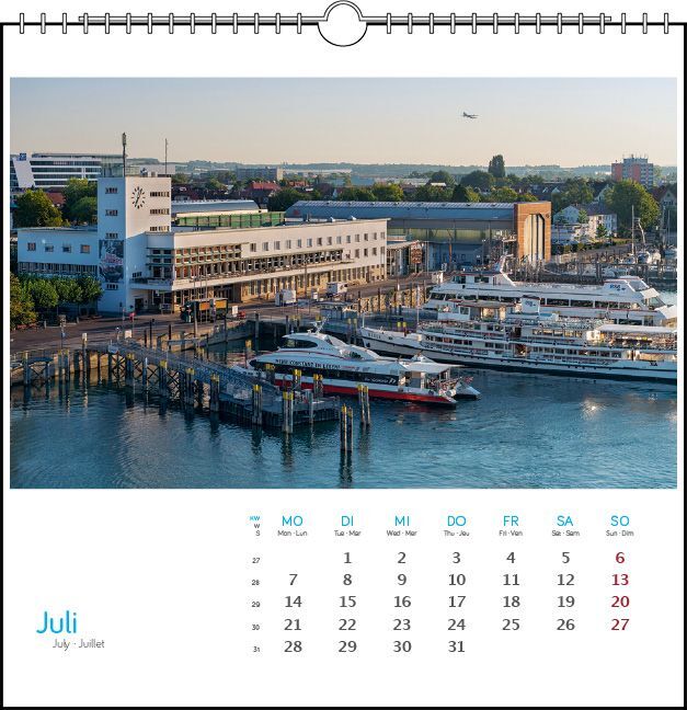 Bild: 9783861924098 | Bodensee 2025 | Postkarten-Tischkalender | verschiedene Fotografen