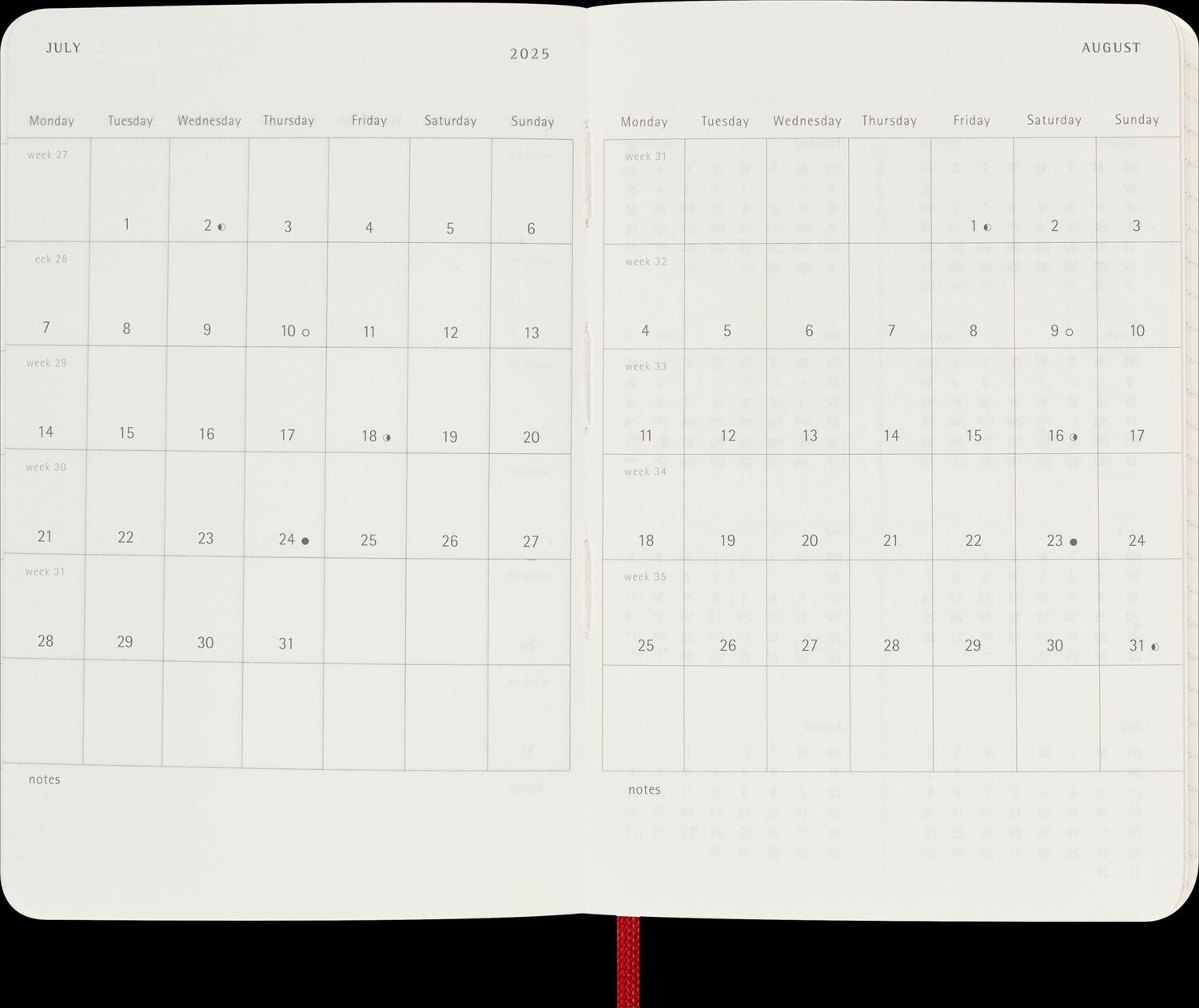 Bild: 8056999270230 | Moleskine 12 Monate Tageskalender 2025, Pocket/A6, 1 Tag = 1 Seite,...