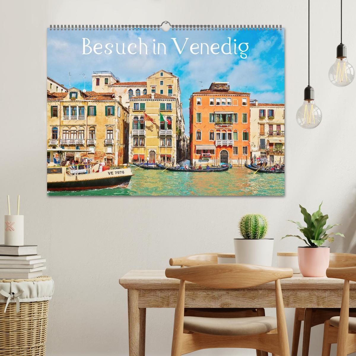 Bild: 9783435645633 | Besuch in Venedig (Wandkalender 2025 DIN A2 quer), CALVENDO...