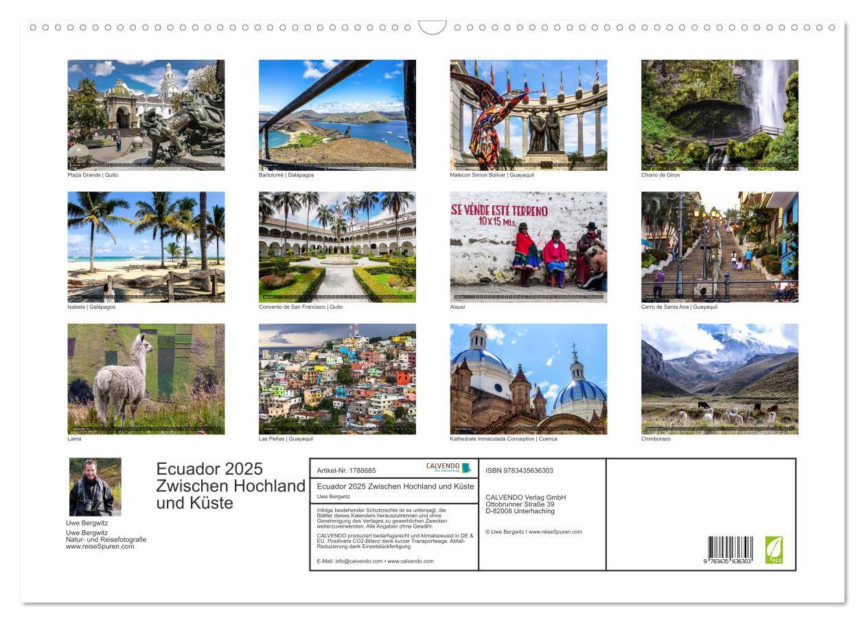 Bild: 9783435636303 | Ecuador 2025 Zwischen Hochland und Küste (Wandkalender 2025 DIN A2...