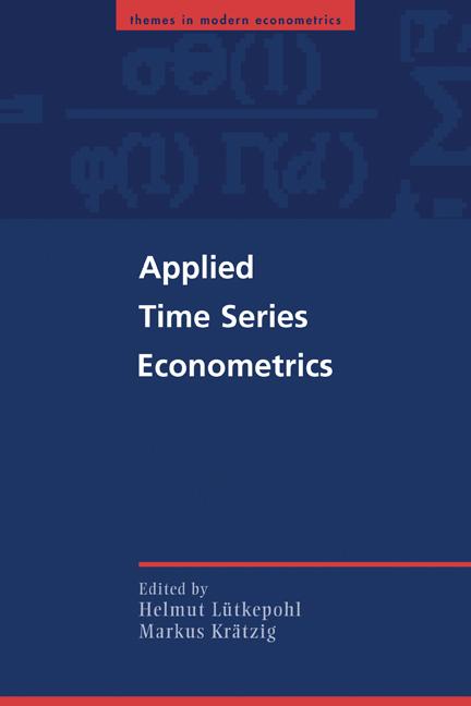 Cover: 9780521547871 | Applied Time Series Econometrics | Helmut Luetkepohl (u. a.) | Buch