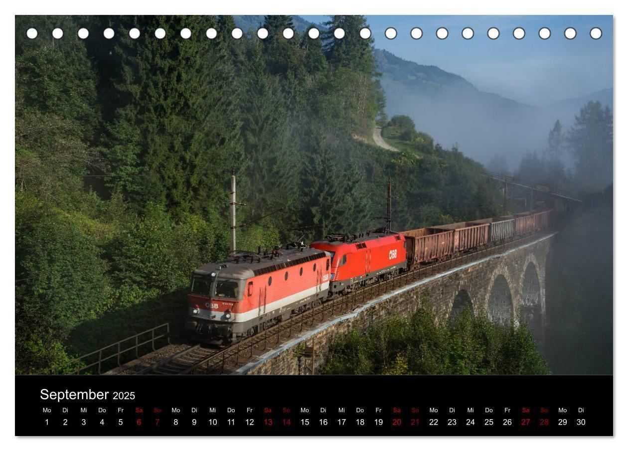 Bild: 9783435403592 | Die Bahn im Salzburgerland (Tischkalender 2025 DIN A5 quer),...