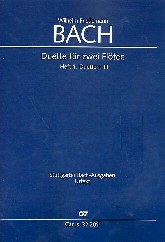 Cover: 9790007097264 | 6 Duette Band 1 (Nr.1-3) für 2 Flöten 2 Spielpartituren | Bach | 2012