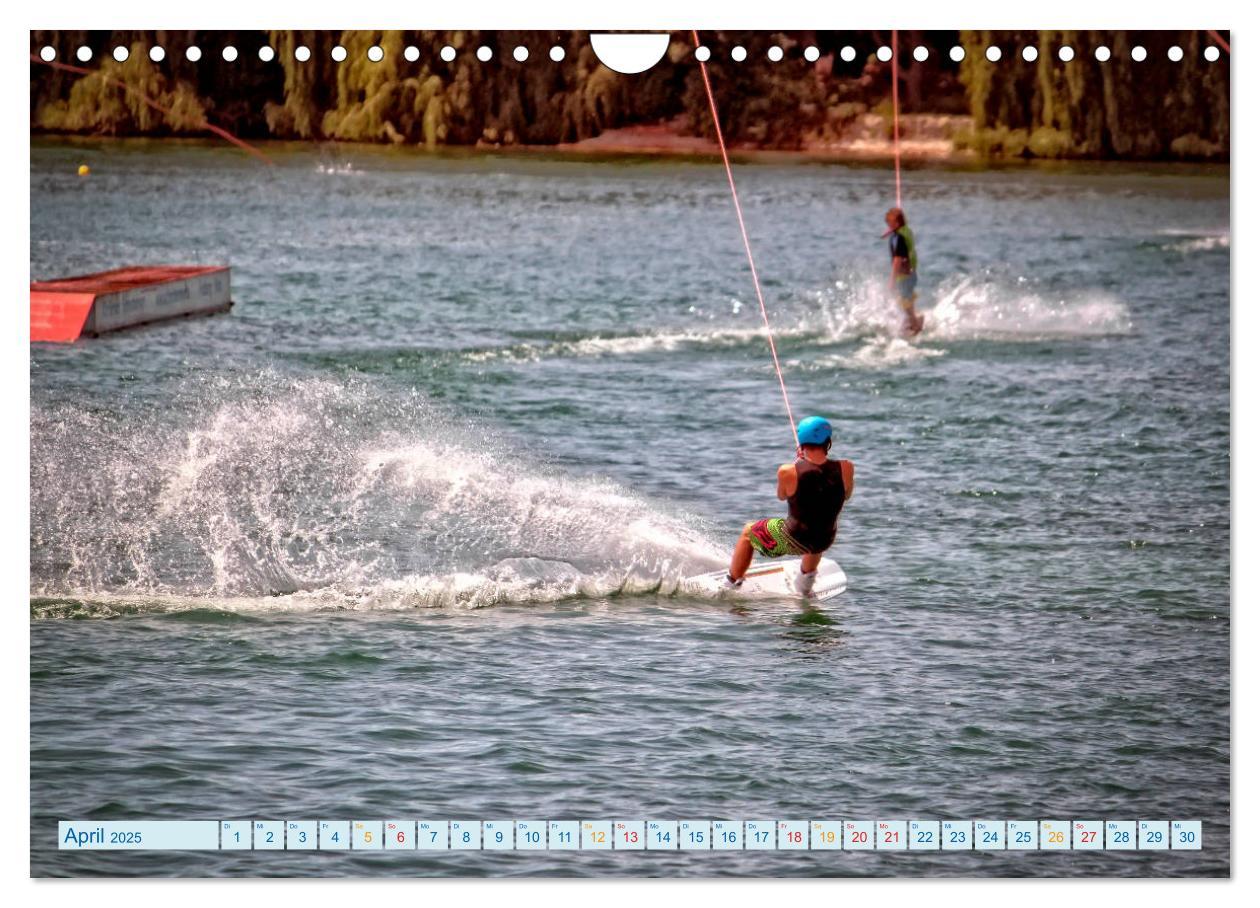 Bild: 9783435369157 | Wakeboarden (Wandkalender 2025 DIN A4 quer), CALVENDO Monatskalender