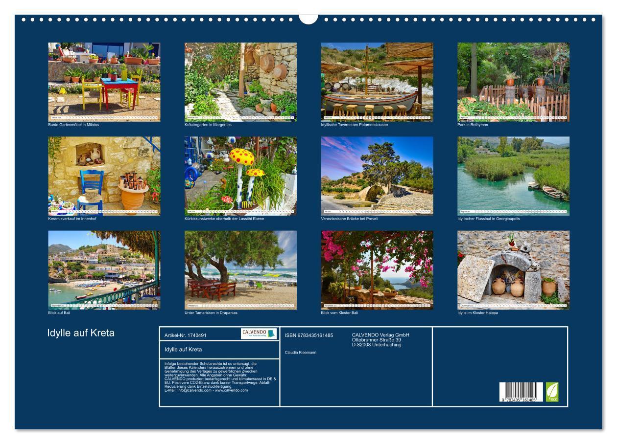 Bild: 9783435161485 | Idylle auf Kreta (Wandkalender 2025 DIN A2 quer), CALVENDO...