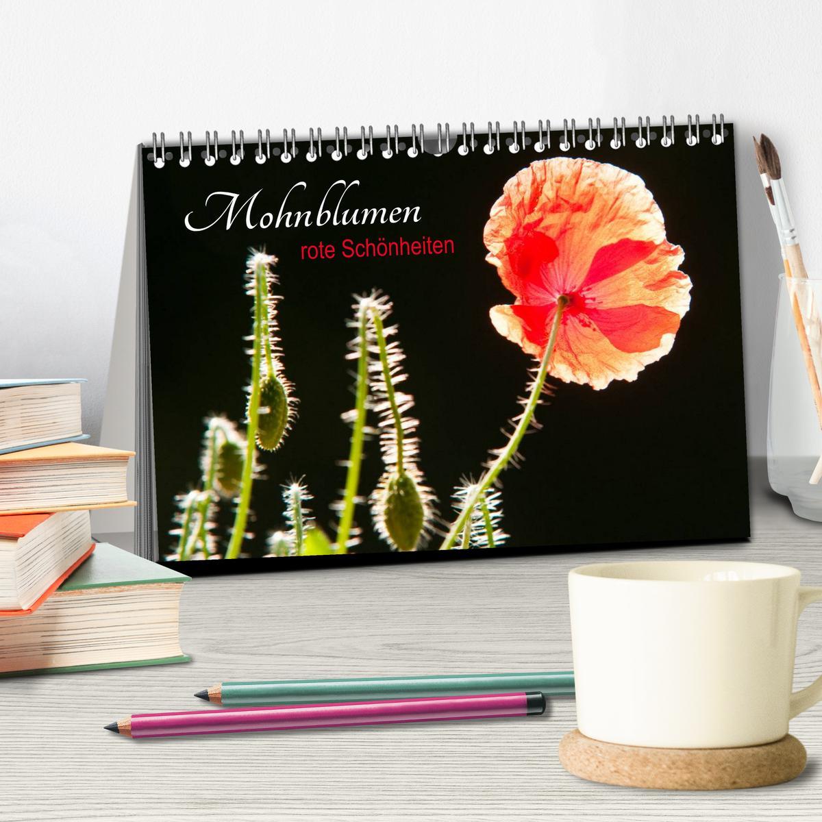 Bild: 9783435493500 | Mohnblumen - rote Schönheiten (Tischkalender 2025 DIN A5 quer),...