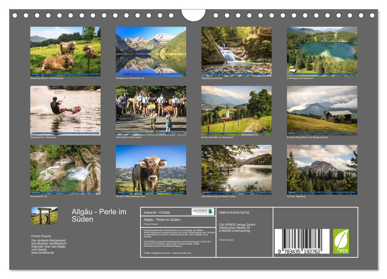 Bild: 9783435192762 | Allgäu - Perle im Süden (Wandkalender 2025 DIN A4 quer), CALVENDO...