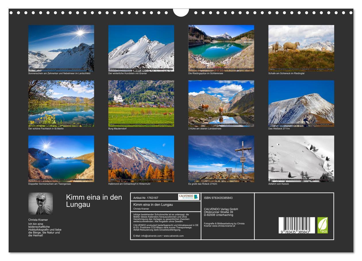 Bild: 9783435385843 | Kimm eina in den Lungau (Wandkalender 2025 DIN A3 quer), CALVENDO...