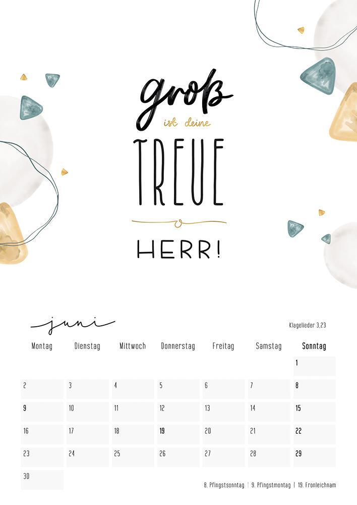 Bild: 4250222905157 | Himmelsglück 2025 | Bibel-Lettering Kalender | Annika Mengel | 13 S.