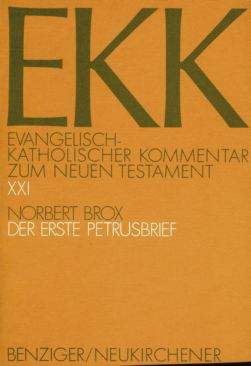 Cover: 9783788712570 | Der erste Petrusbrief | Norbert Brox | Buch | Deutsch | 1993