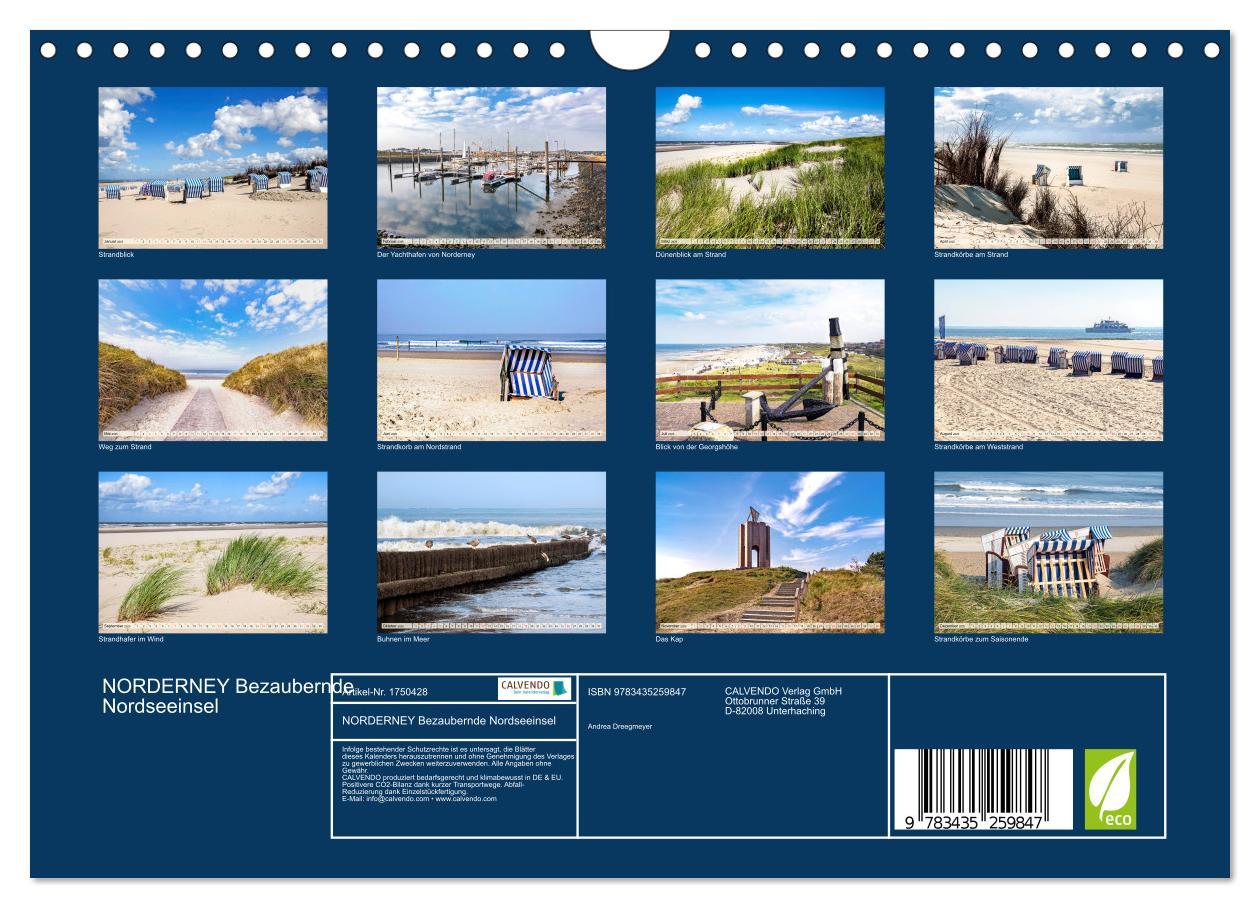 Bild: 9783435259847 | NORDERNEY Bezaubernde Nordseeinsel (Wandkalender 2025 DIN A4 quer),...