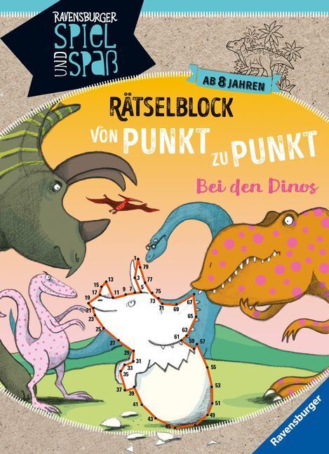 Cover: 9783473417063 | Rätselblock von Punkt zu Punkt: Bei den Dinos | Richter (u. a.) | Buch