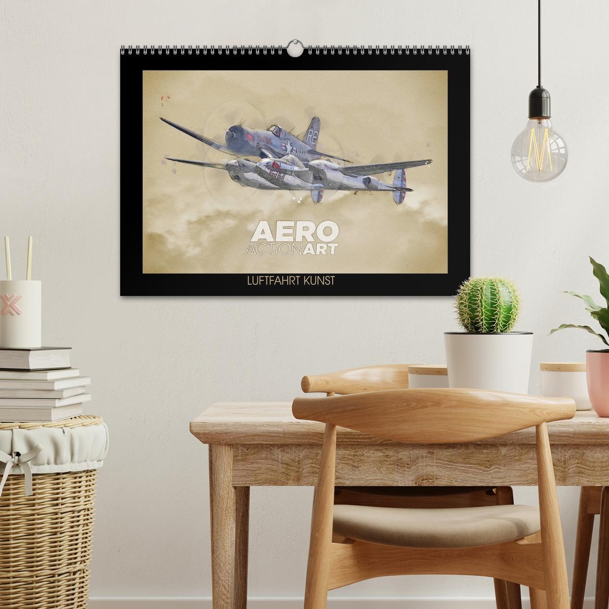 Bild: 9783435325214 | Aero Action Art - Luftfahrt Kunst (Wandkalender 2025 DIN A3 quer),...