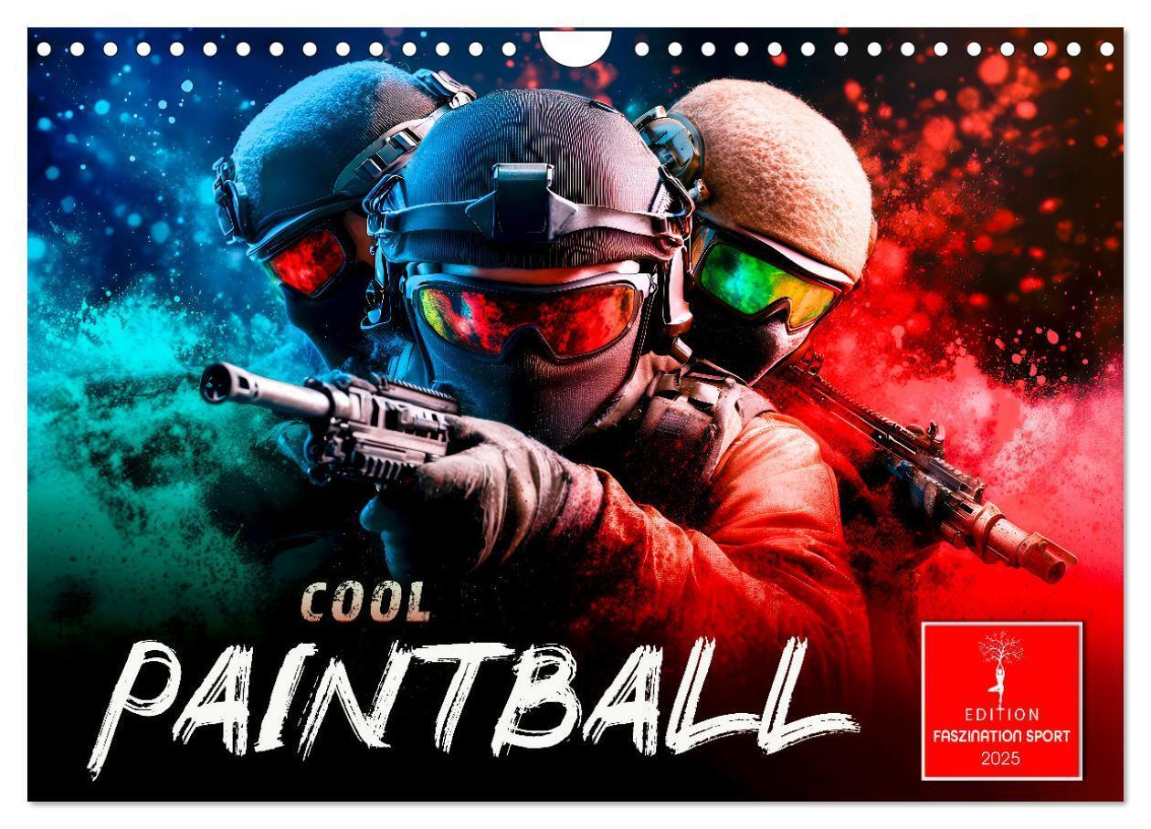 Cover: 9783457204573 | Paintball cool (Wandkalender 2025 DIN A4 quer), CALVENDO...