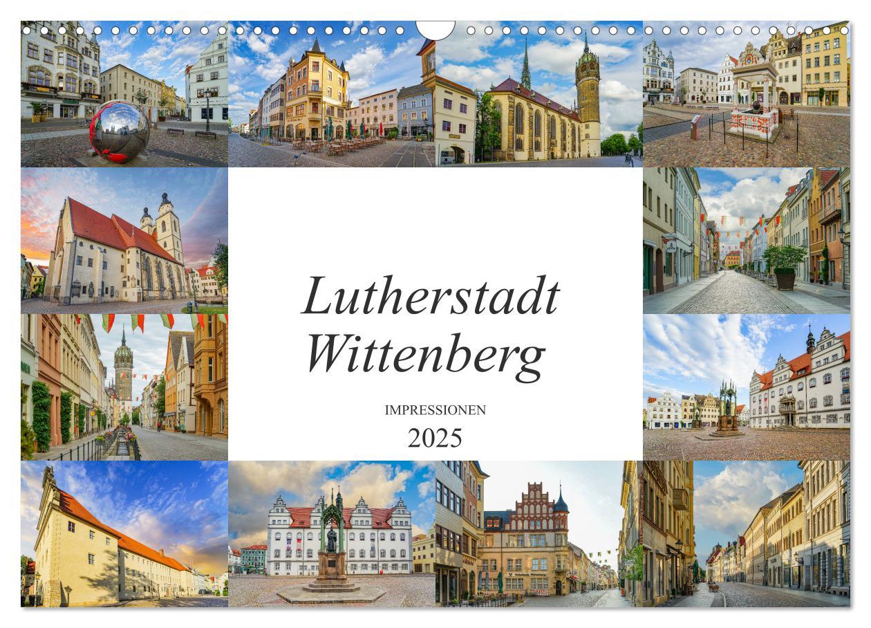 Cover: 9783435225514 | Lutherstadt Wittenberg Impressionen (Wandkalender 2025 DIN A3...