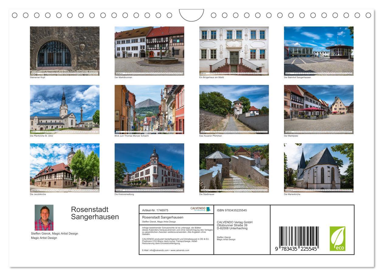 Bild: 9783435225545 | Rosenstadt Sangerhausen (Wandkalender 2025 DIN A4 quer), CALVENDO...