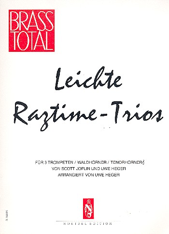 Cover: 9790204536696 | Leichte Ragtime-Trios für 3 Trompeten Partitur und Stimmen | Joplin