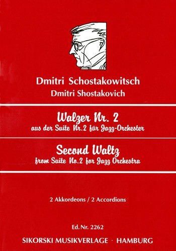 Cover: 9790003031255 | Walzer Nr.2 aus der Suite für Jazz-Orchester für 2 Akkordeons, Stimmen