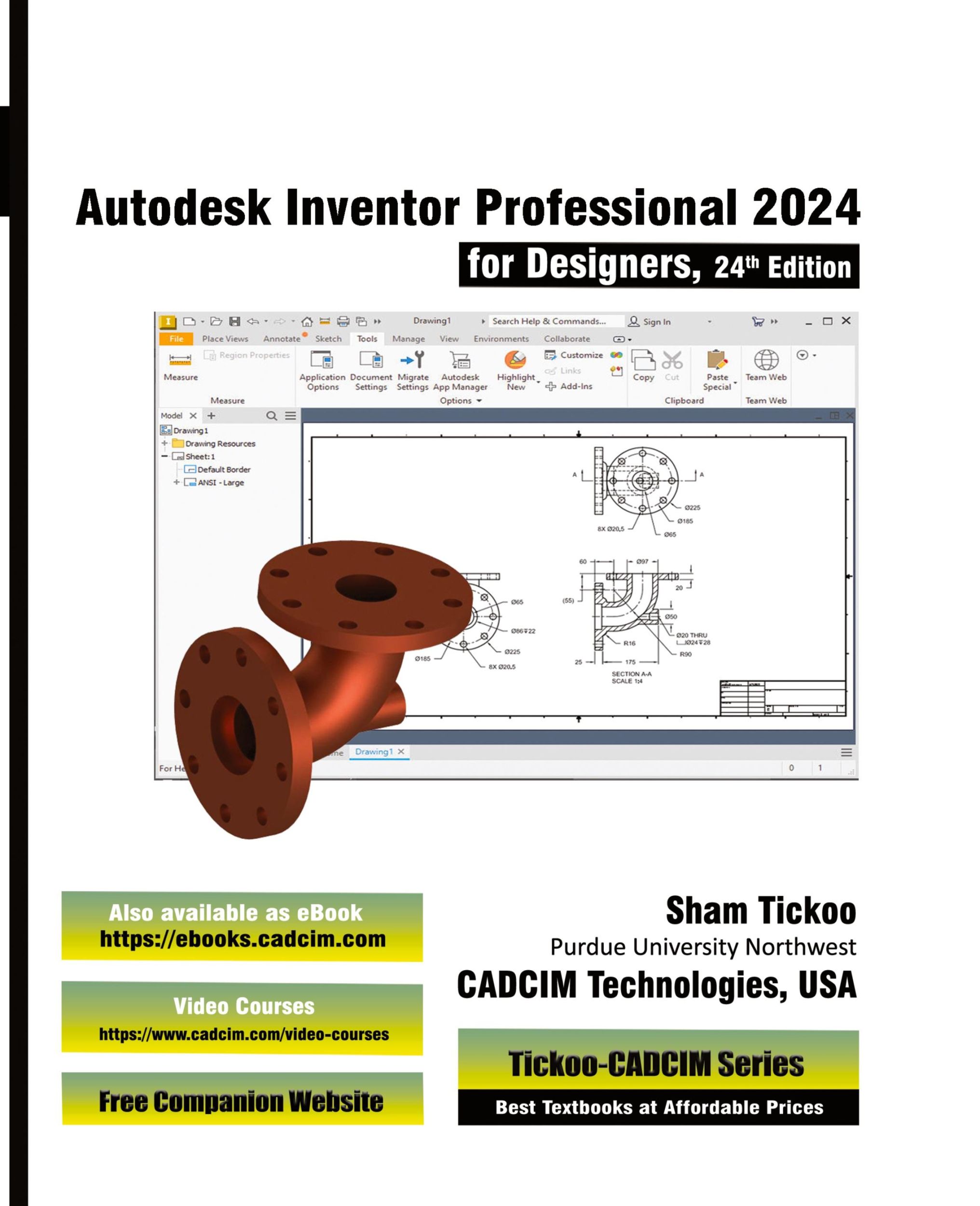 Cover: 9781640571136 | Autodesk Inventor Professional 2024 for Designers, 24th Edition | Buch