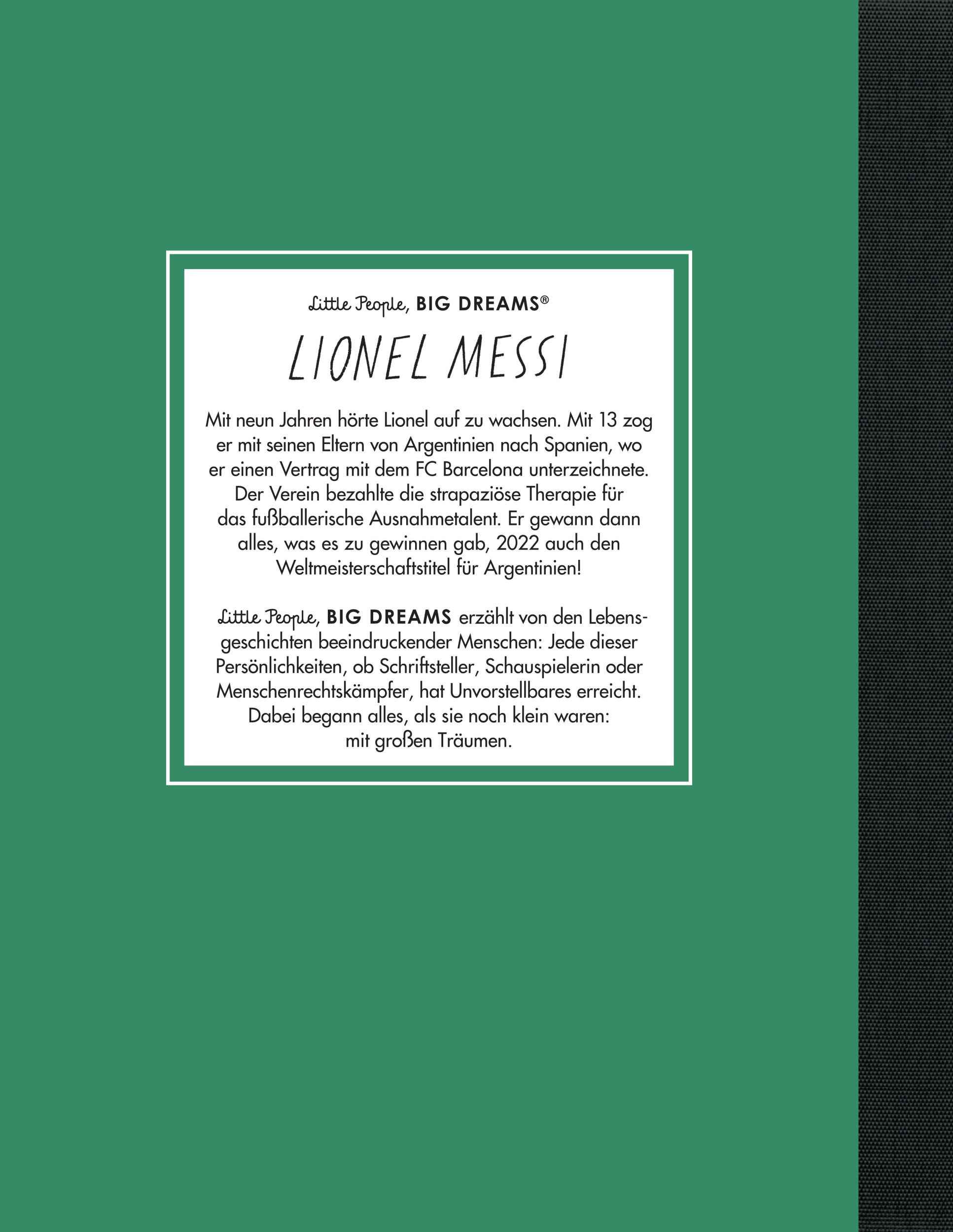 Rückseite: 9783458644606 | Lionel Messi | María Isabel Sánchez Vegara | Buch | 32 S. | Deutsch